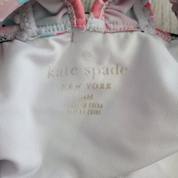 Kate Spade New York baby girl pink Floral One-Piece Swimsuit – Size 24 M - Picture 4 of 4
